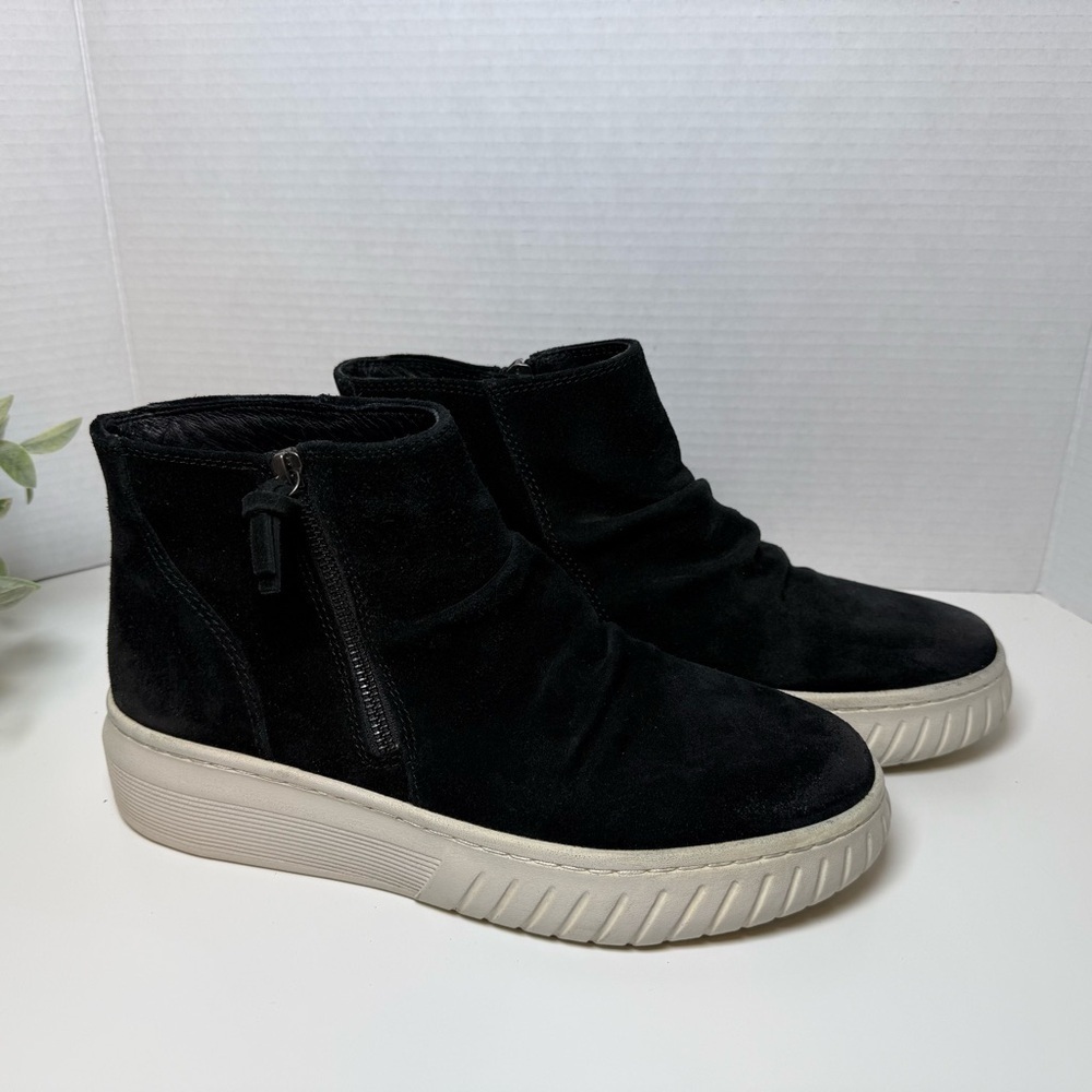 Sofft Portland, Black Suede Shoes/Booties Luxe Leather Fall Essentials Size 9.5M - Picture 7 of 16